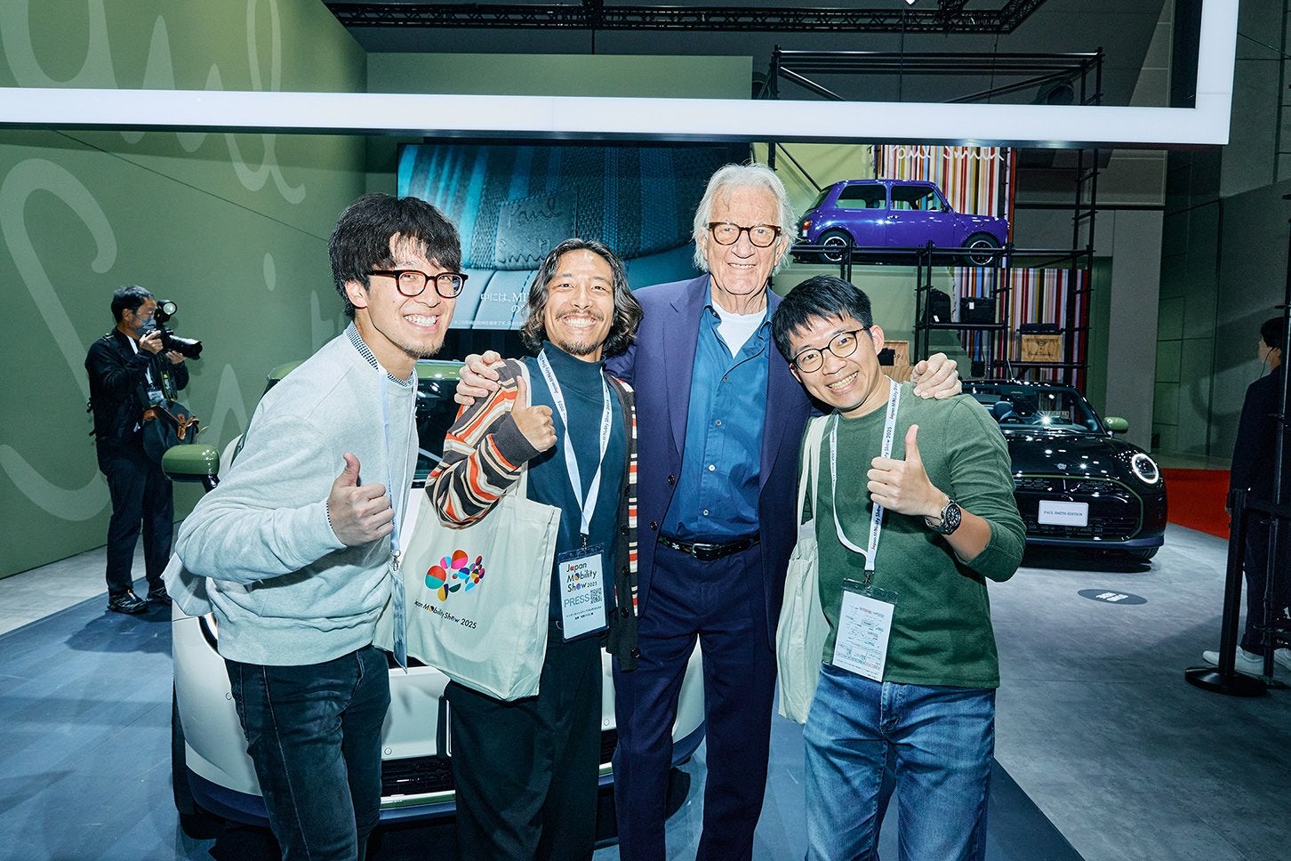 まさかポール・スミスご本人と一緒に写真が撮れるなんて！