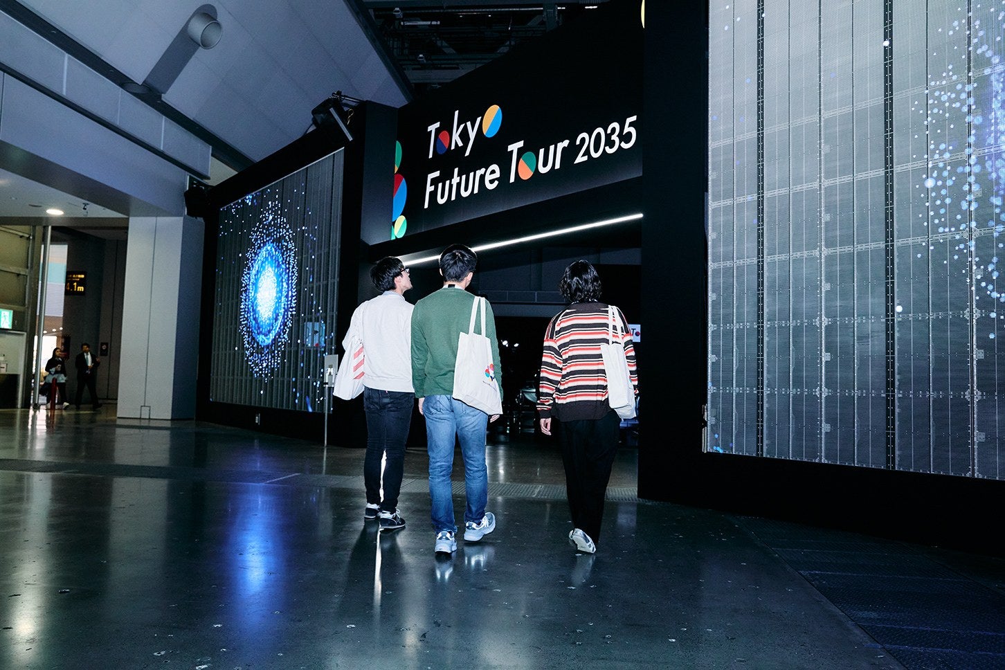 Tokyo Future Tour 2035入口。テーマパークのようなワクワク感がいいよね。