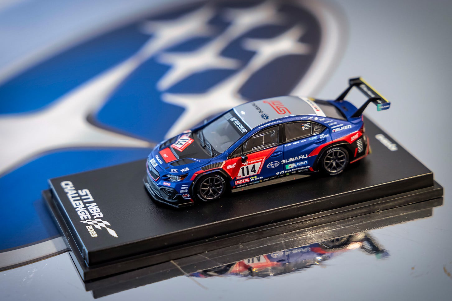 「SUBARU WRX NBR CHALLENGE 2023」のミニカー