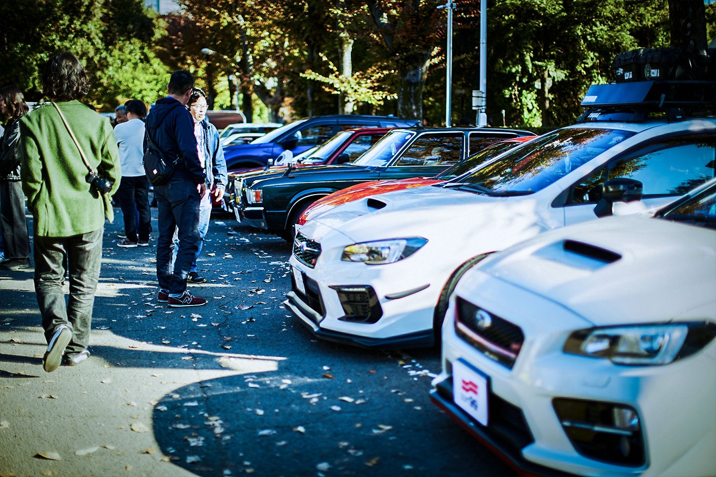 集まったクルマのジャンルはバラバラ。でもその分、気が合う仲間も見つけやすそうでした。