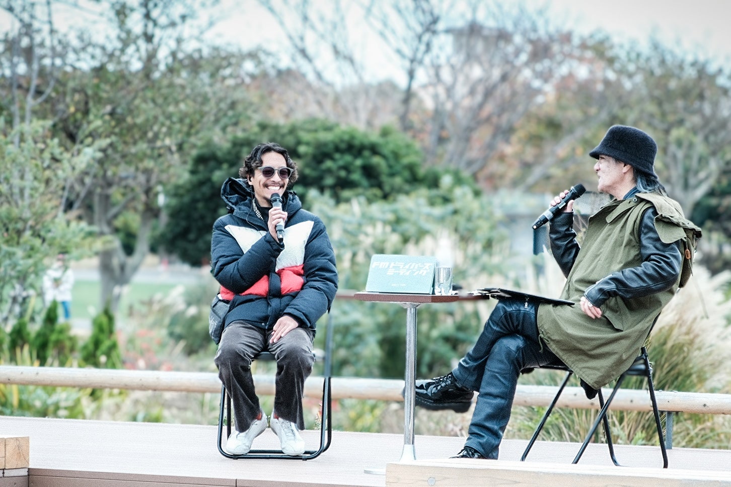 レーサー鹿島さんのラジオ番組「FMドライバーズミーティング」の公開収録中も。あれ？ 後藤さんが出演してる!?