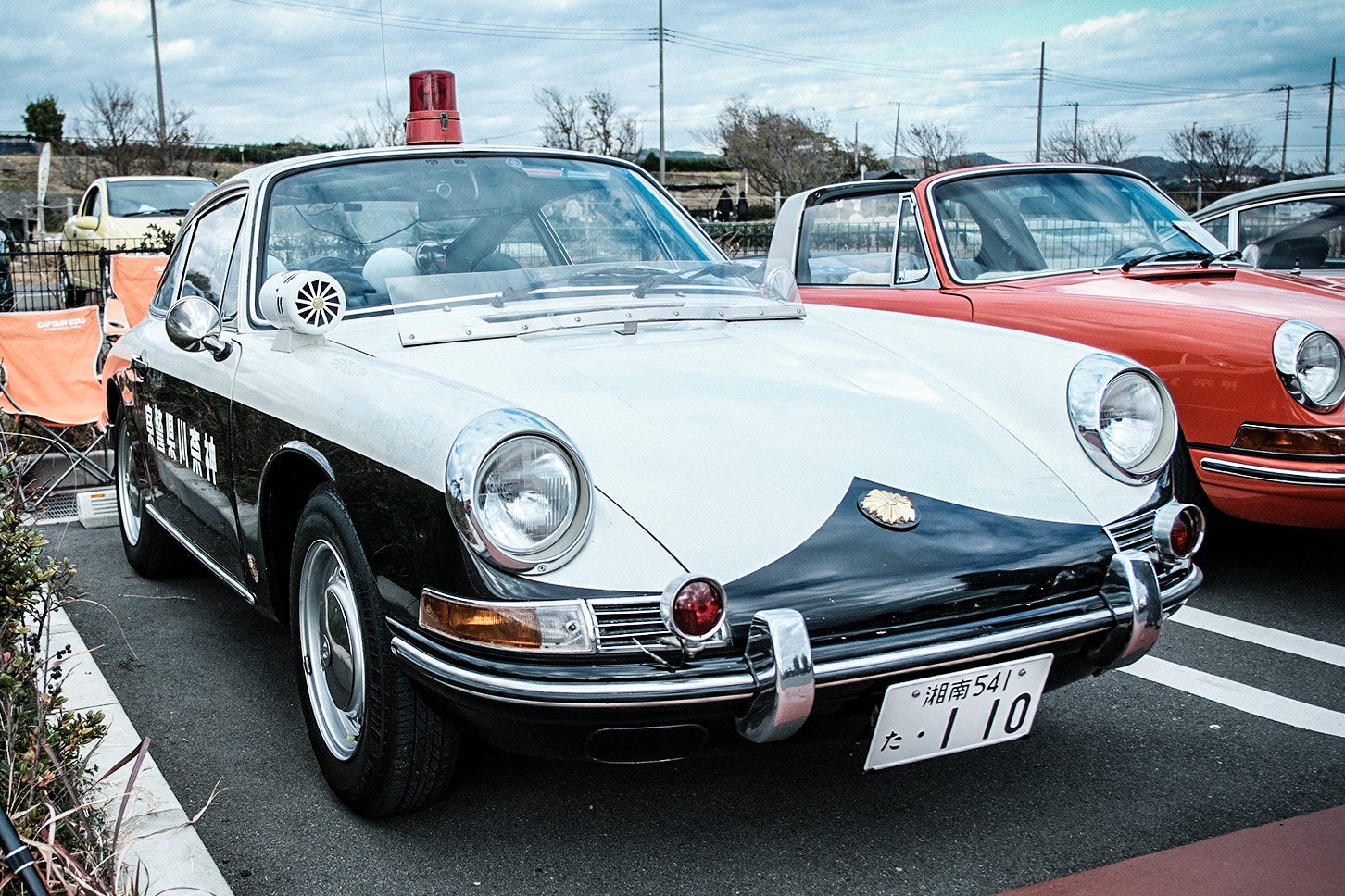 世界に1台のみ現存しているポルシェ912のパトカー（神奈川県警仕様）