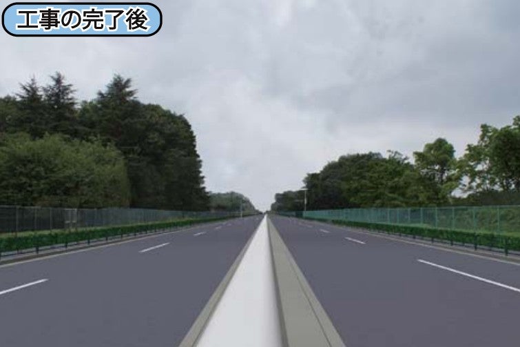 「新五日市街道」計画のうち、福生市内の五日市街道を4車線化する部分が事業化済みだ