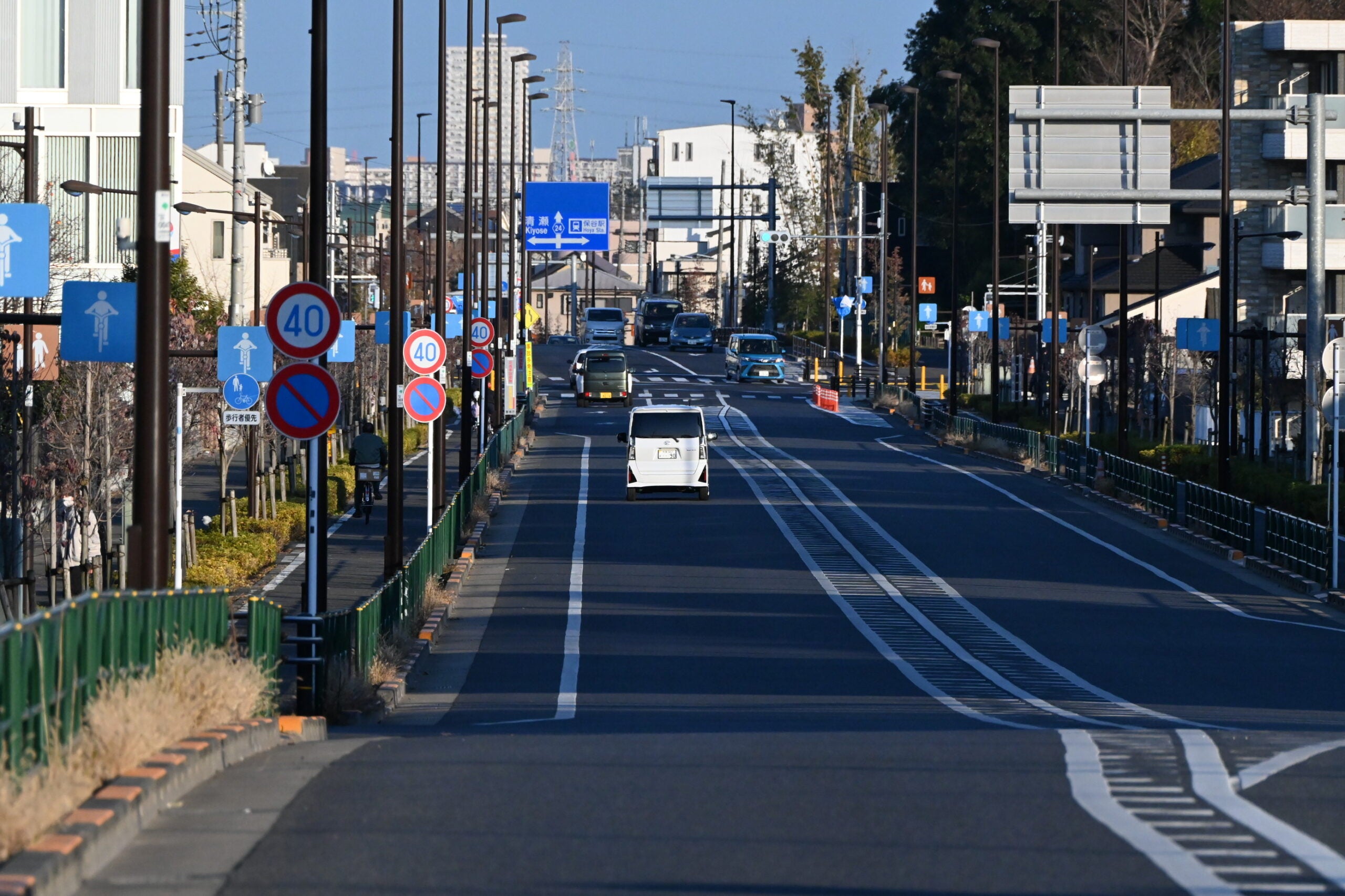 練馬所沢線の様子。