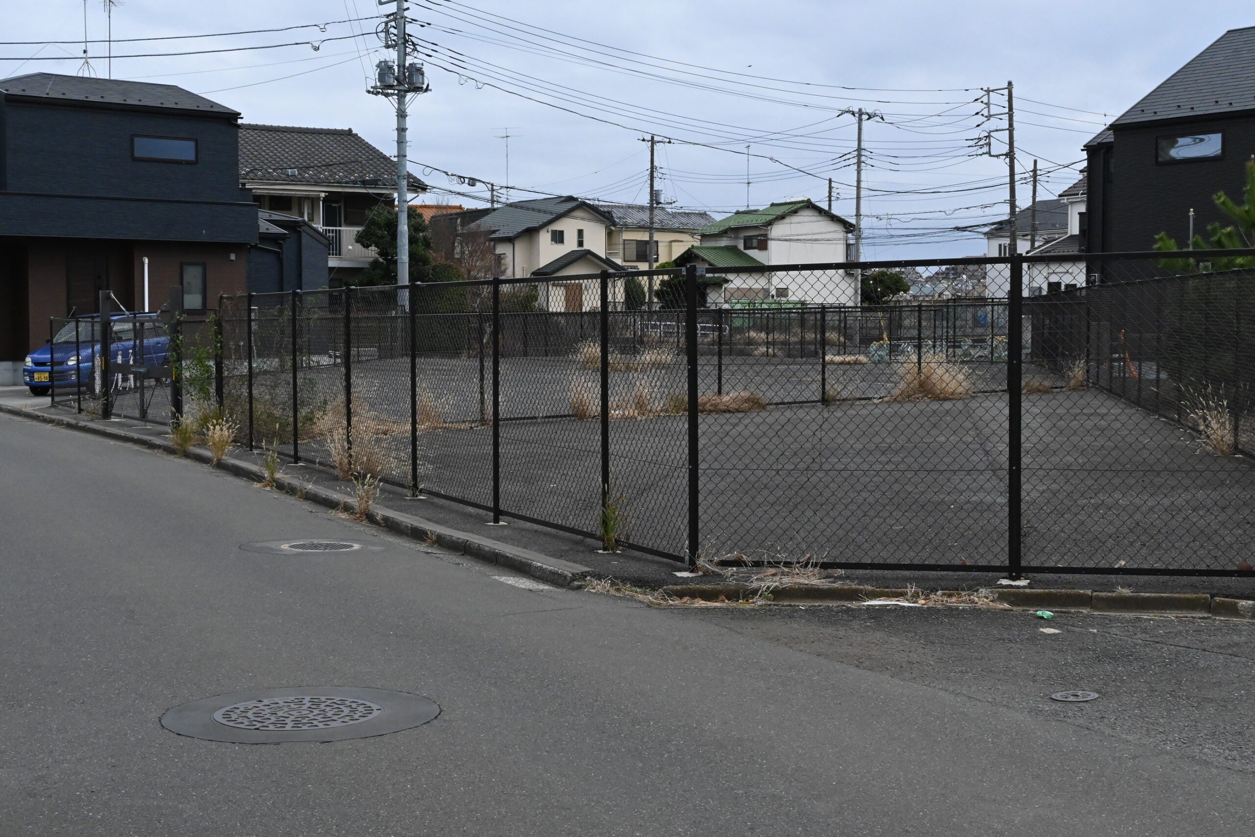 練馬所沢線の用地の様子。