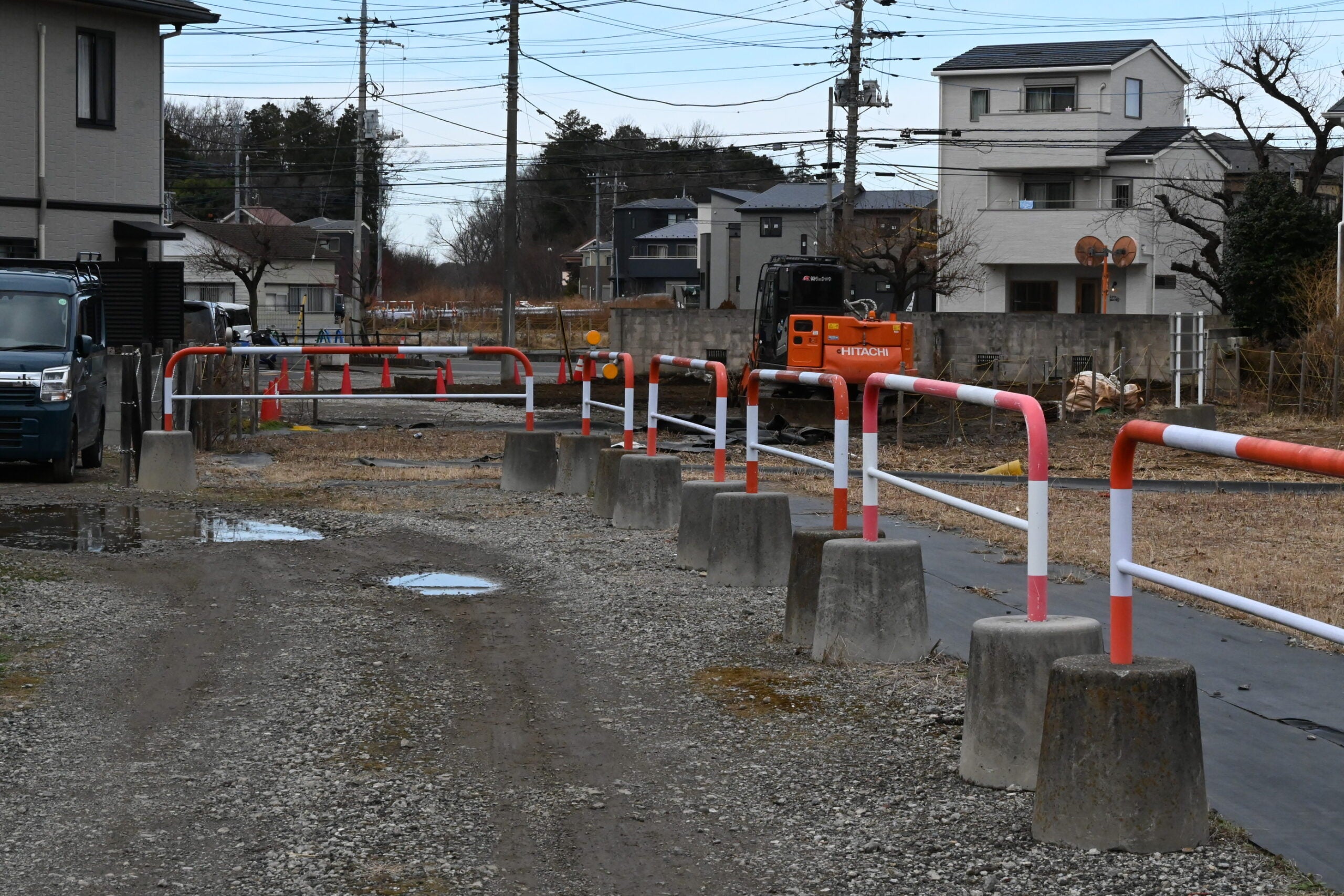 練馬所沢線の用地の様子。