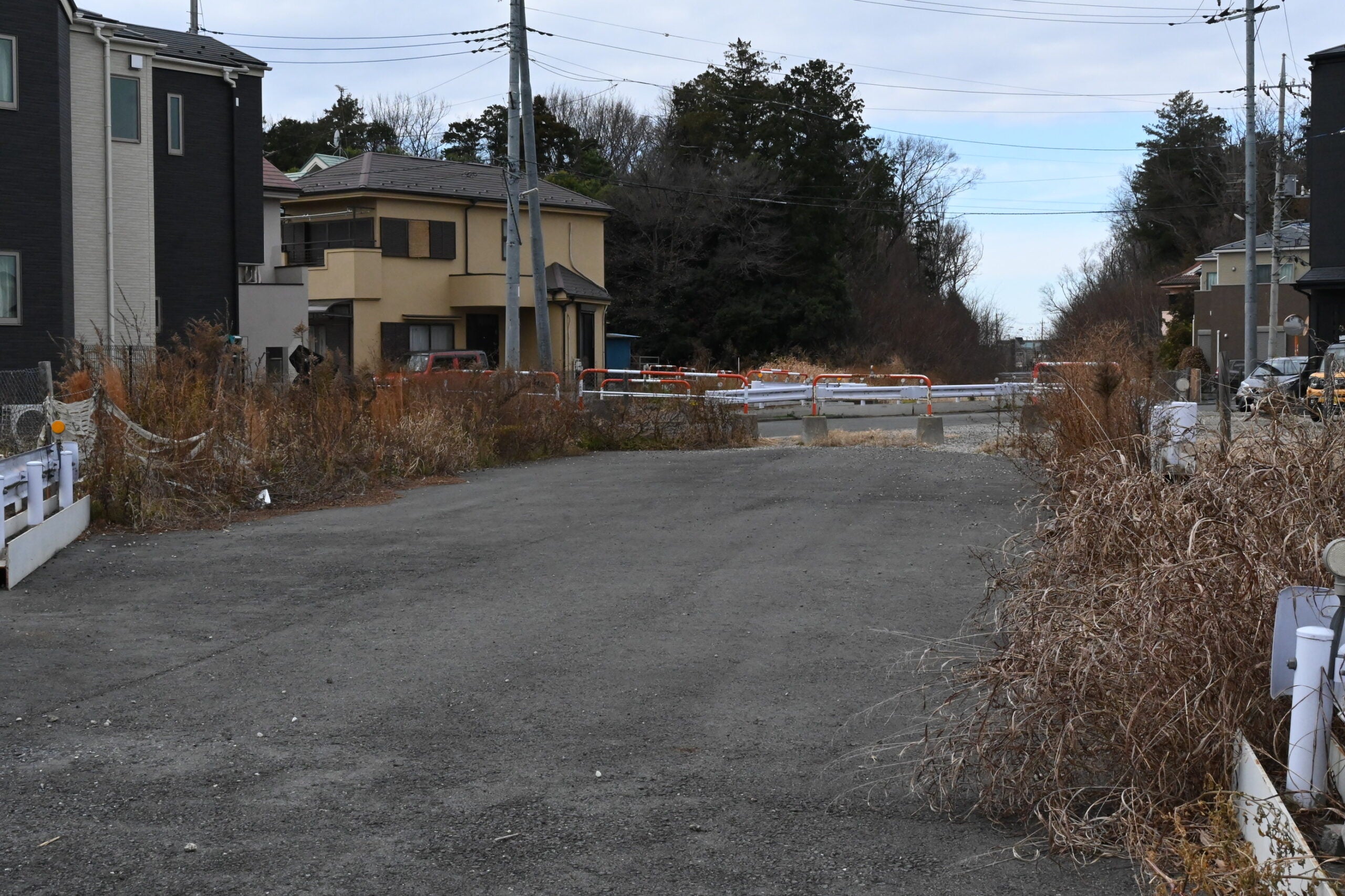 練馬所沢線の用地の様子。