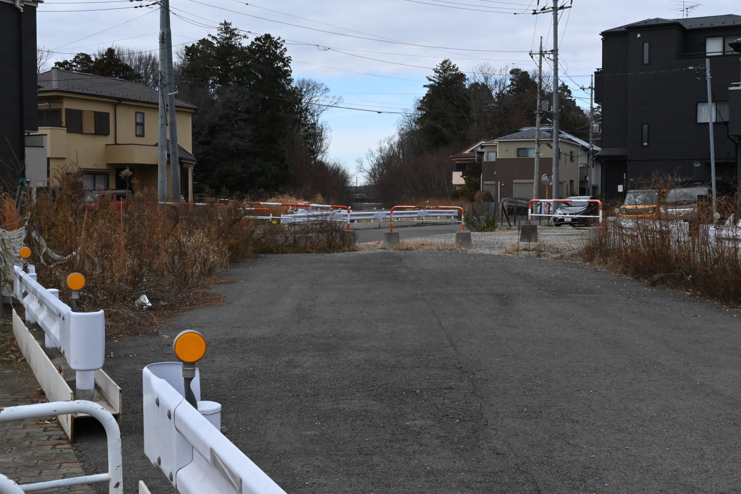 練馬所沢線の用地の様子。
