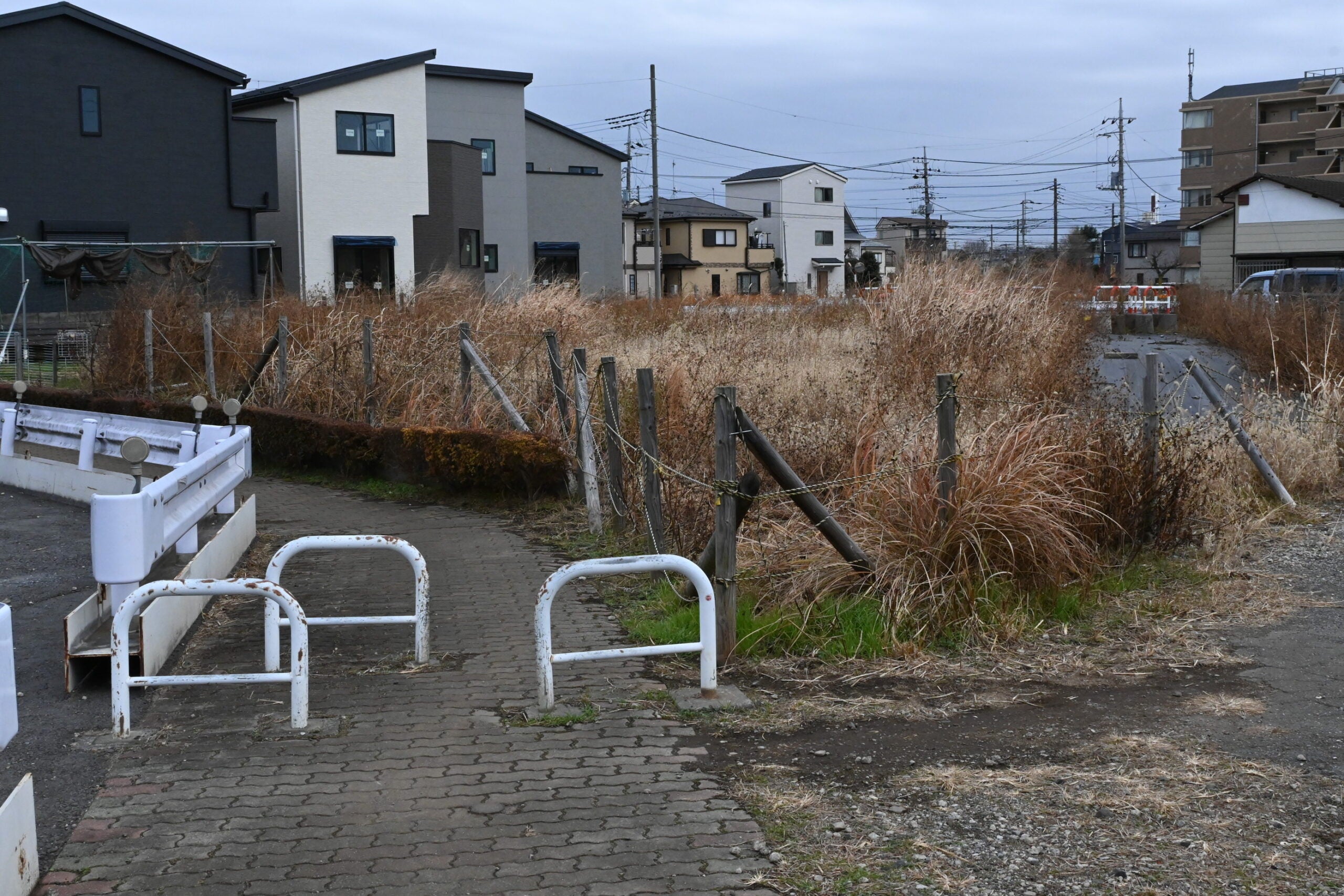 練馬所沢線の用地の様子。