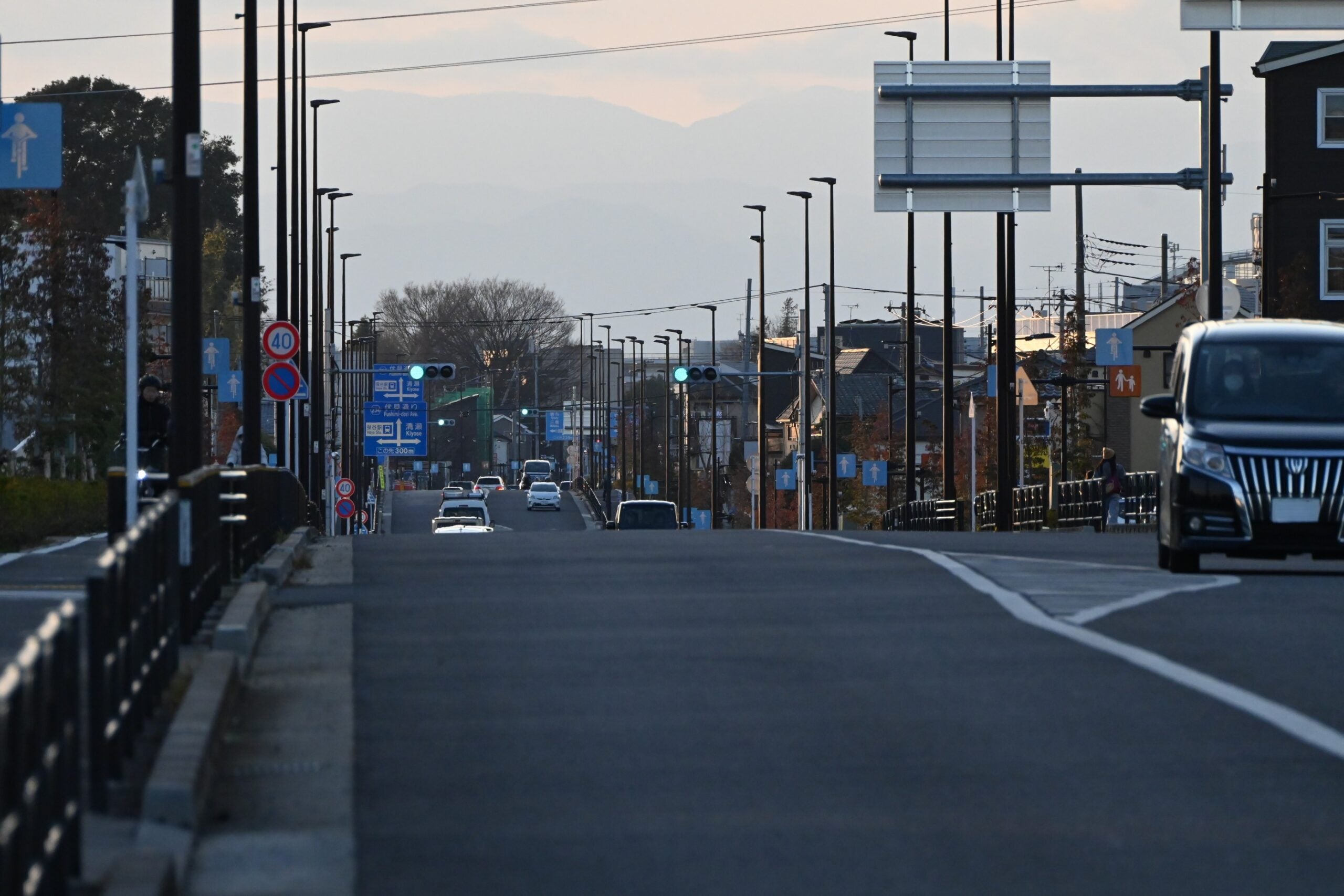 練馬所沢線の様子。