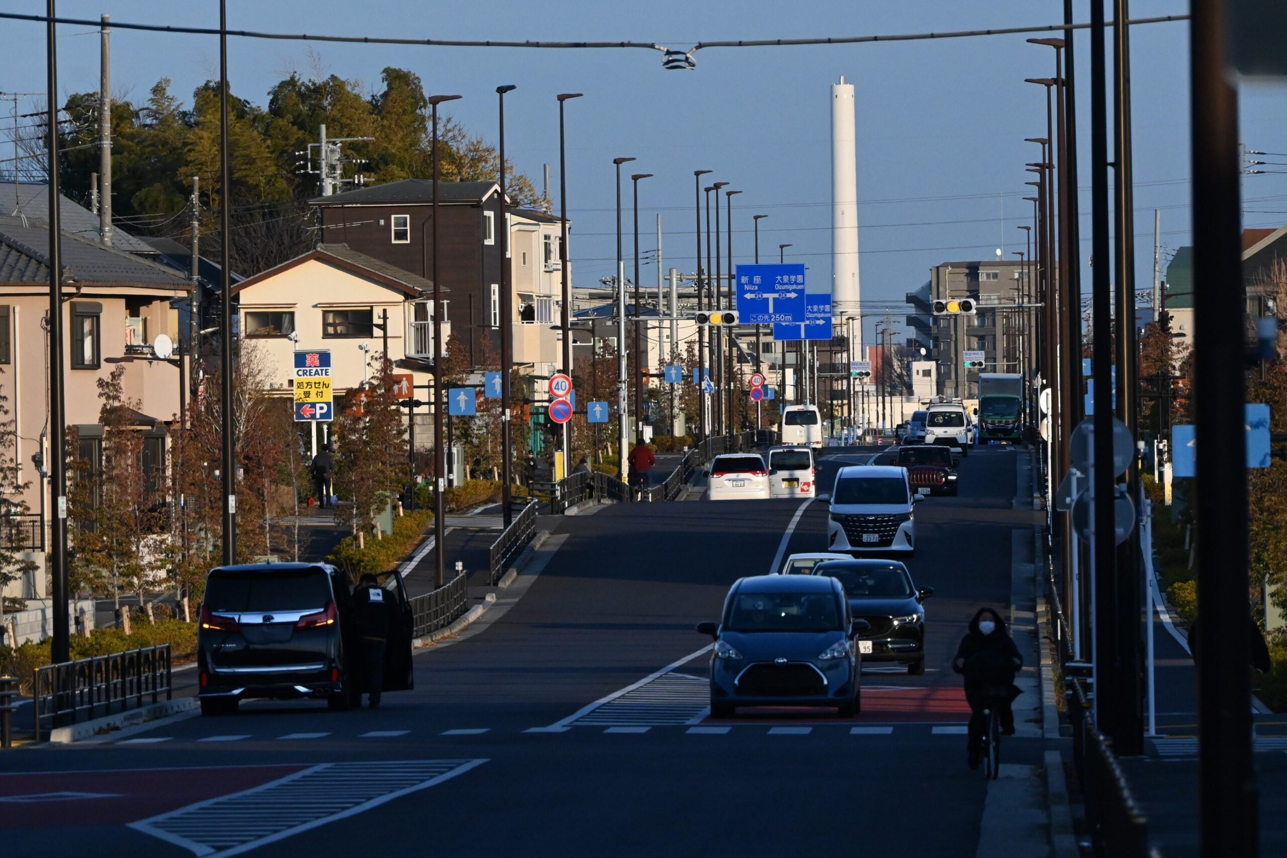 練馬所沢線の様子。