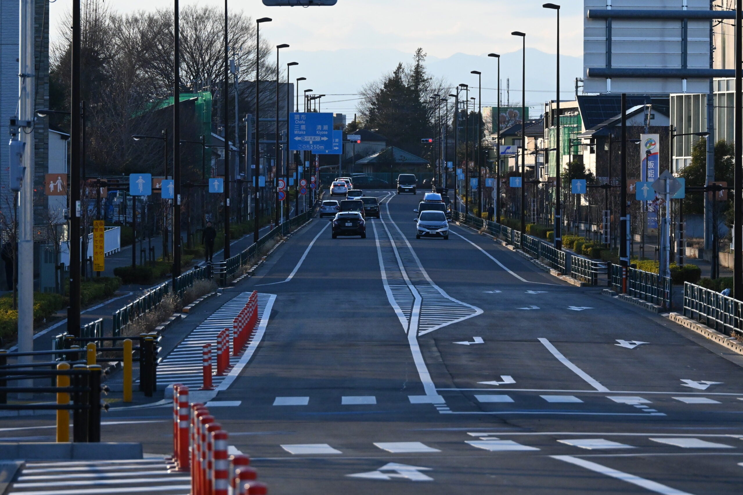 練馬所沢線の様子。
