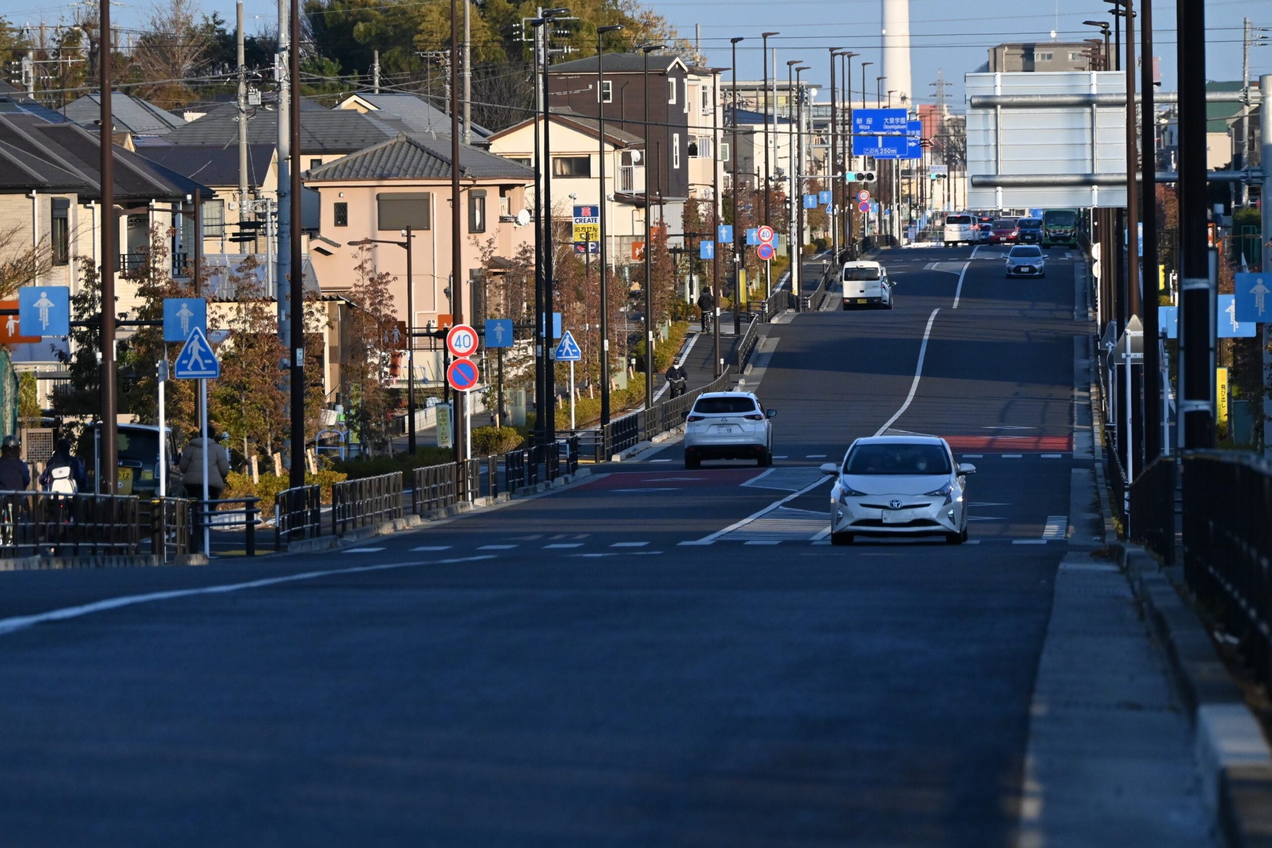 練馬所沢線の様子。
