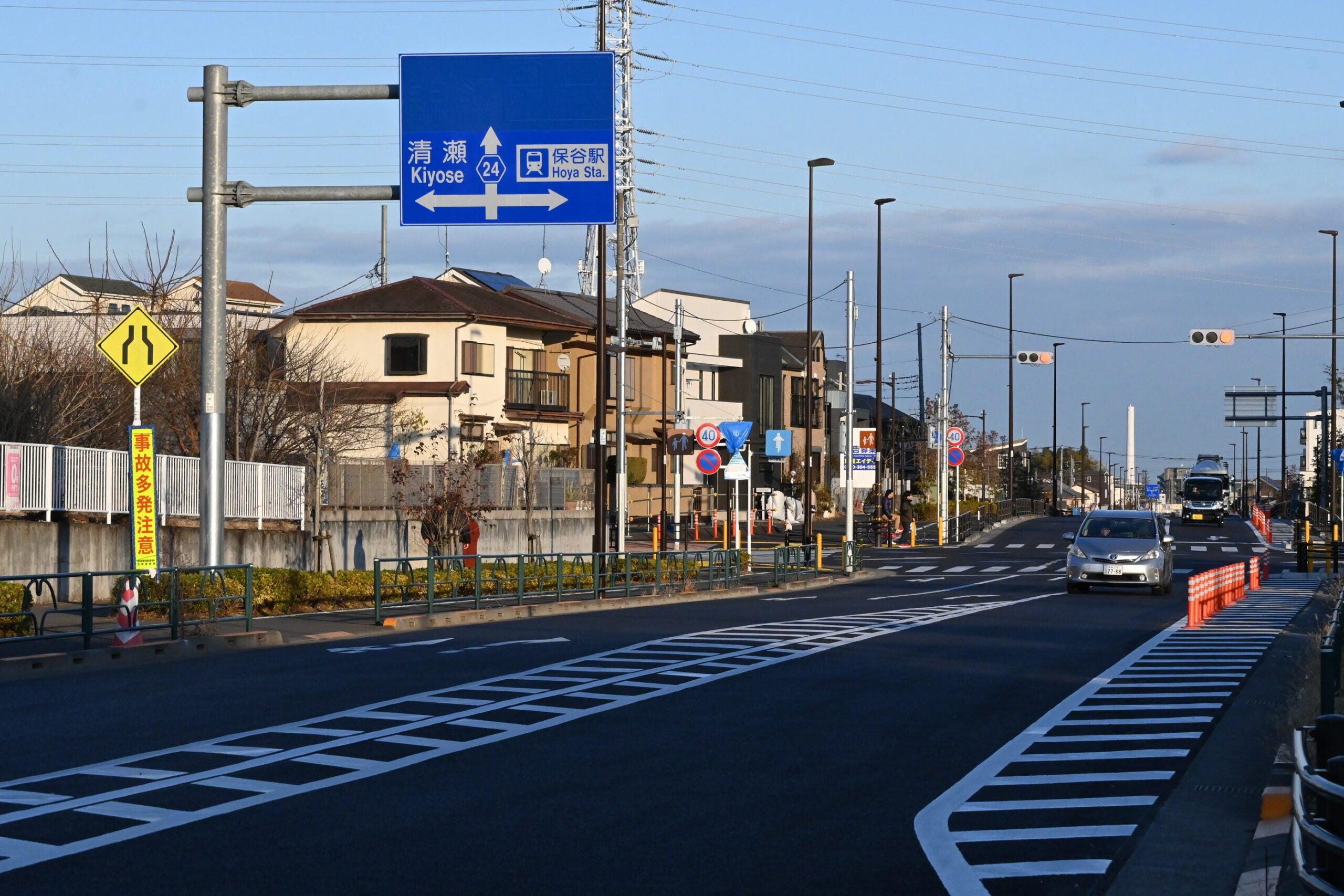 練馬所沢線の様子。