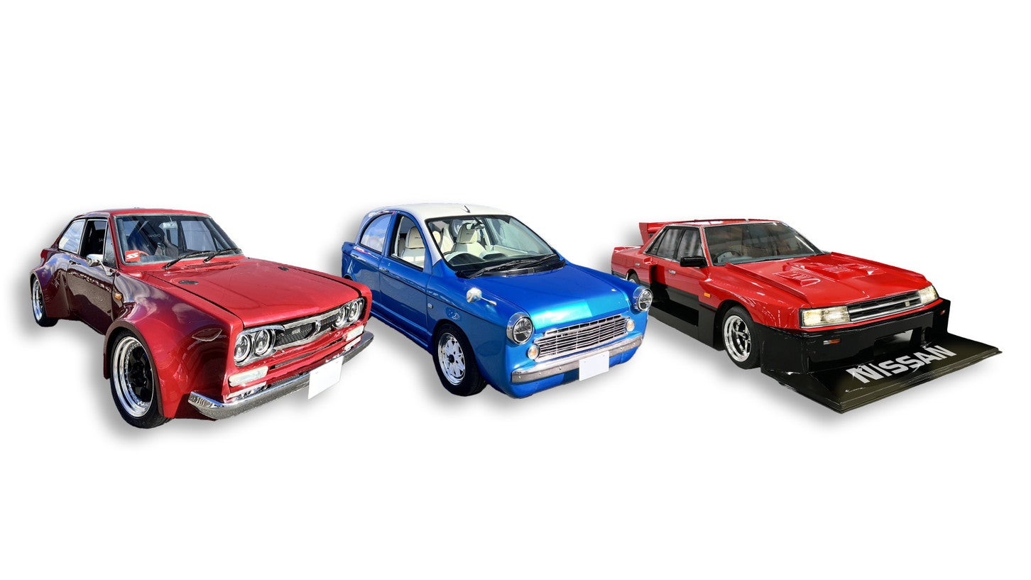 日産自動車大学校が東京オートサロン2026に展示した3台。