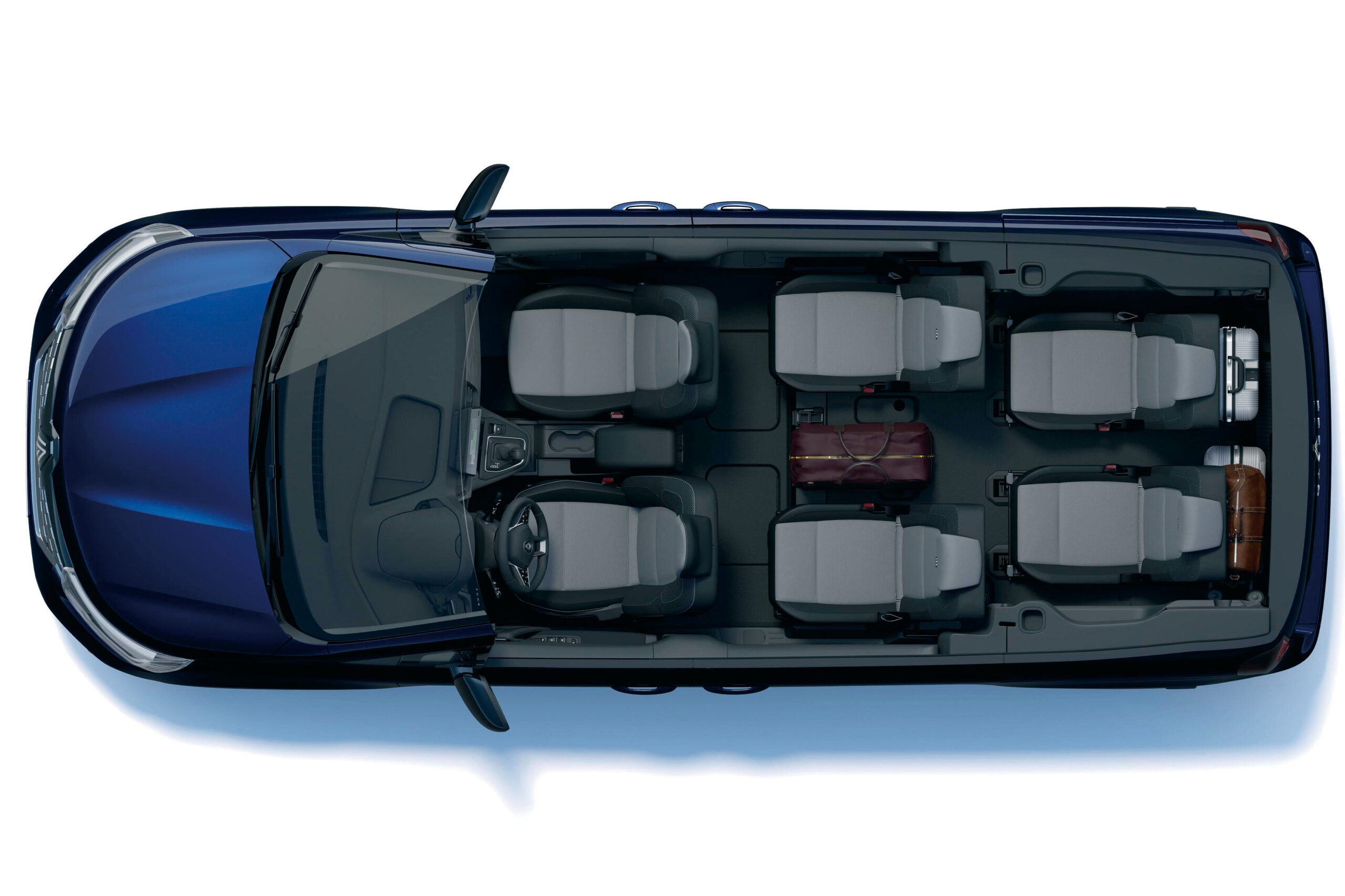 ルノー・グランカングー クルール｜2列目中央席取り外し／6名乗車時