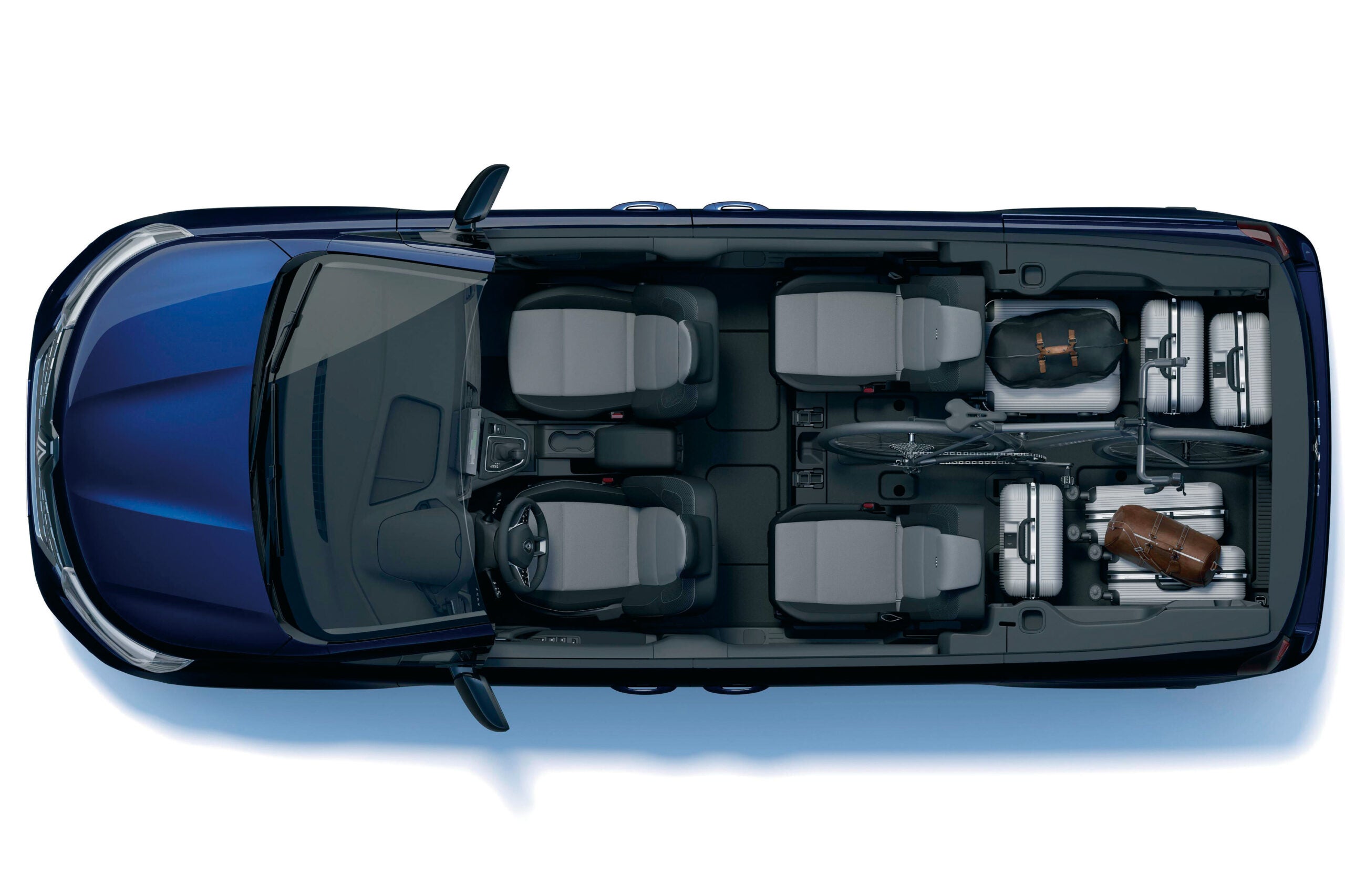 ルノー・グランカングー クルール｜2列目中央席&3列目シート取り外し／4名乗車時