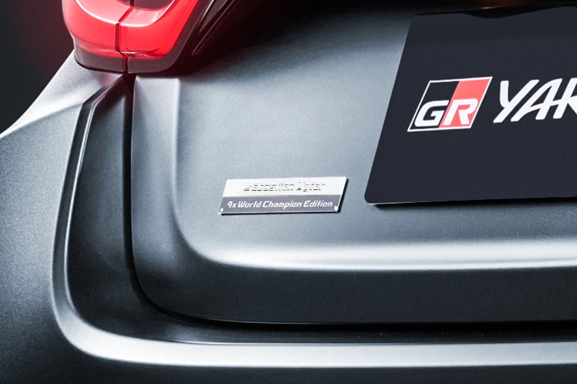 GRヤリス セバスチャン・オジエ9xワールドチャンピオンエディション（プロトタイプ）｜Sébastien Ogier 9x World Champion Edition専用エンブレム（バックドア）