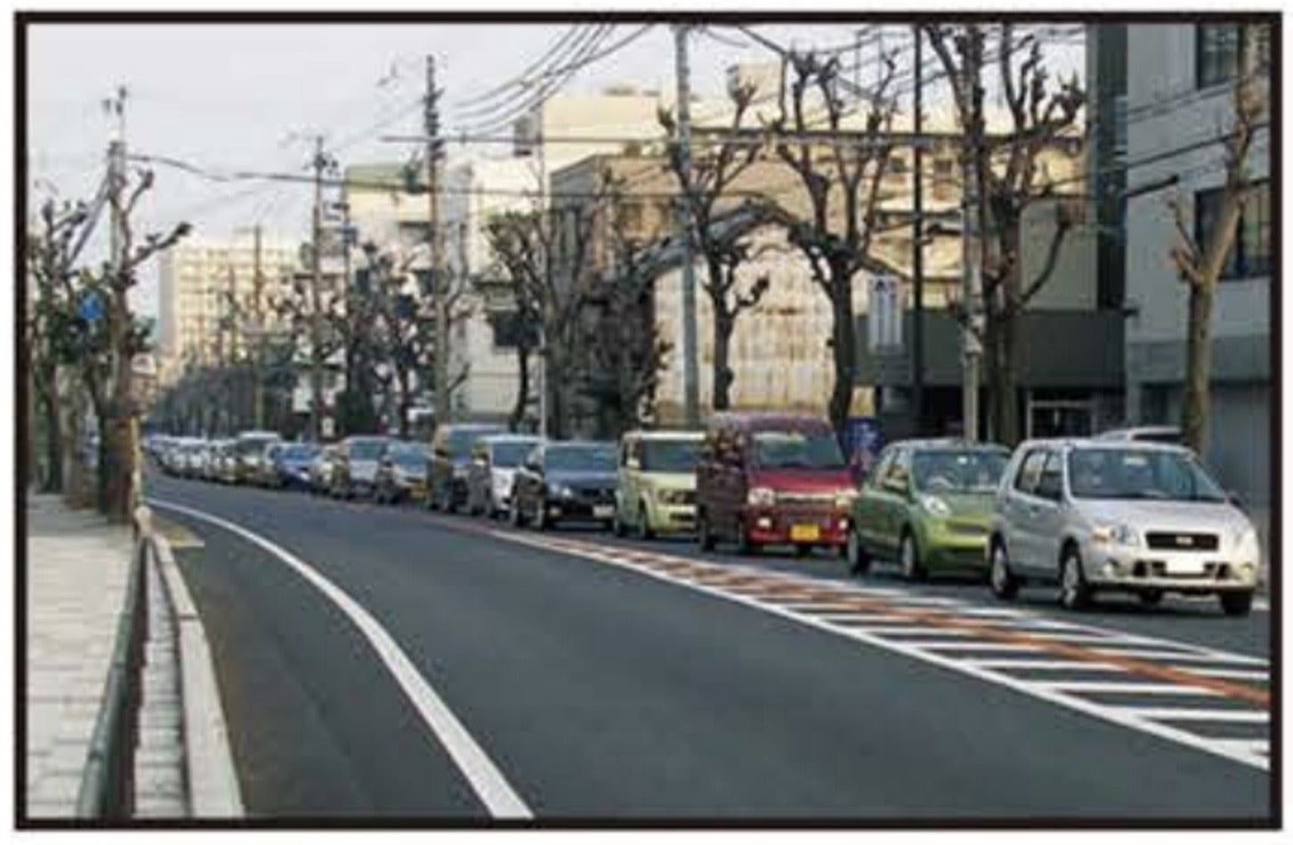 国道2号線の混雑状況