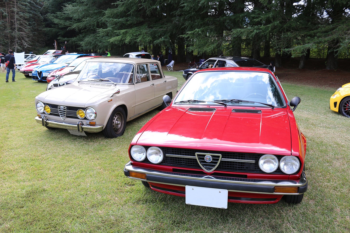 歴代のアルファロメオたちも多数集結した