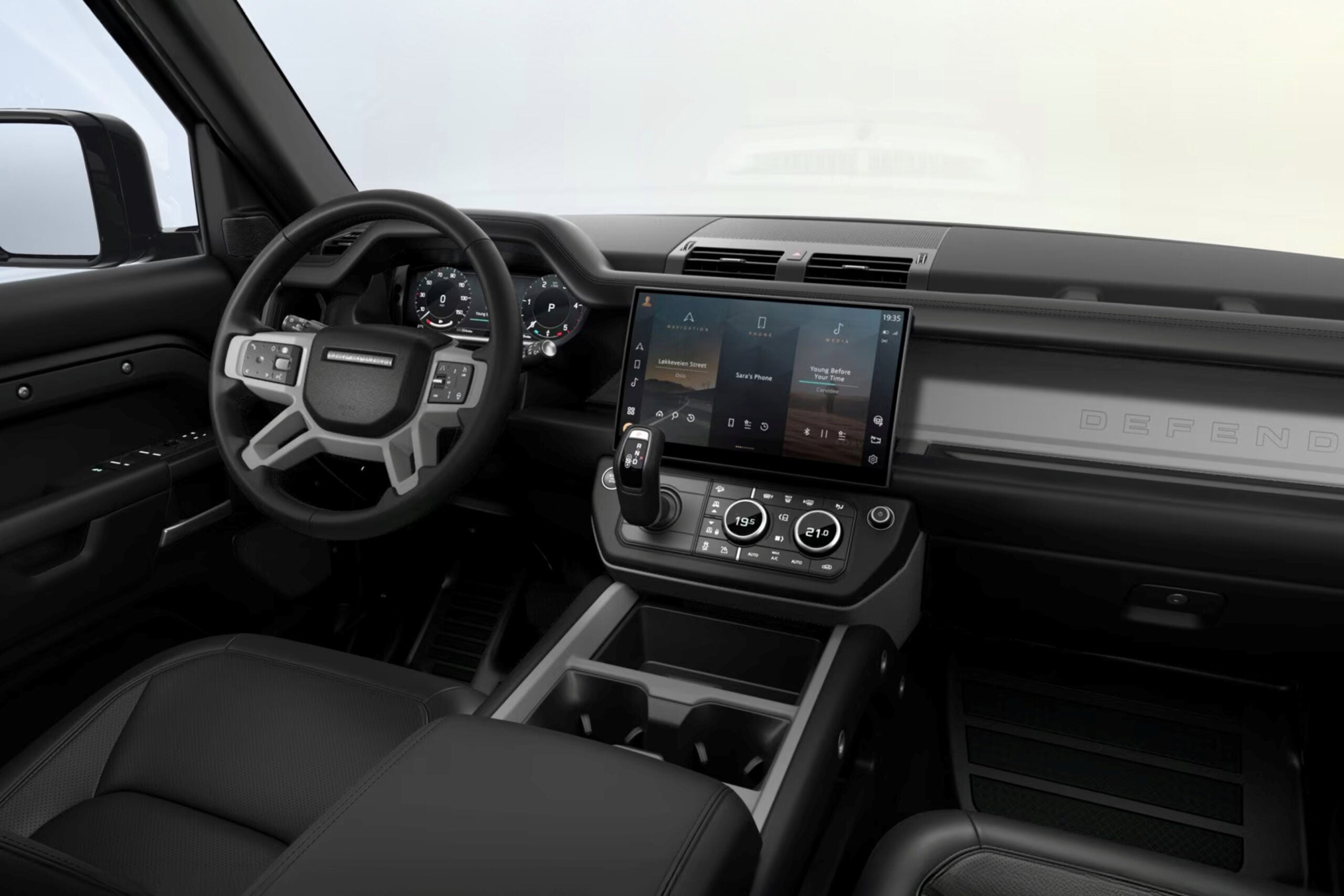 ランドローバー・ディフェンダー75＋エディション｜エボニーウィンザーレザーシート（エボニーインテリア）