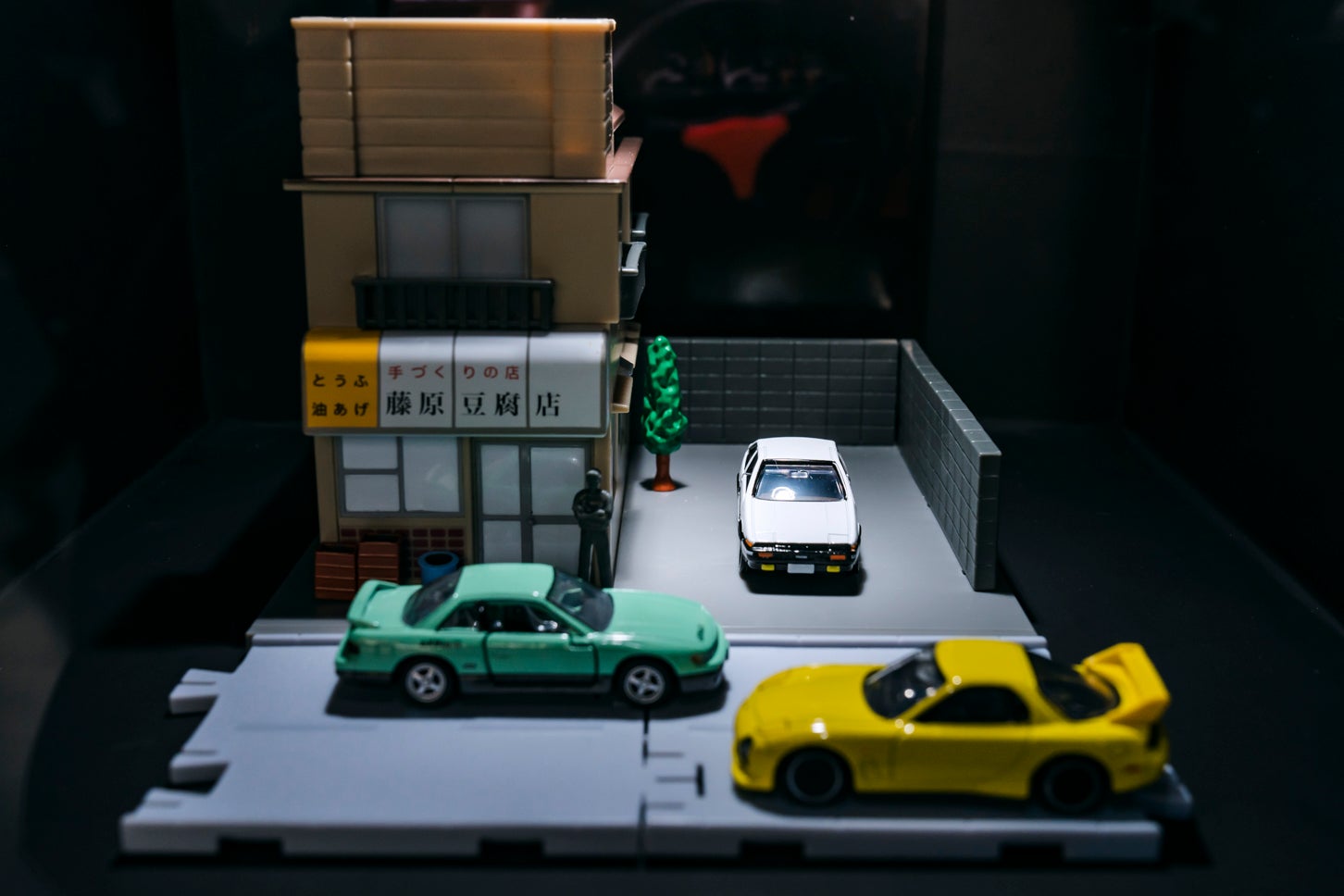 頭文字Dトミカブースの展示。