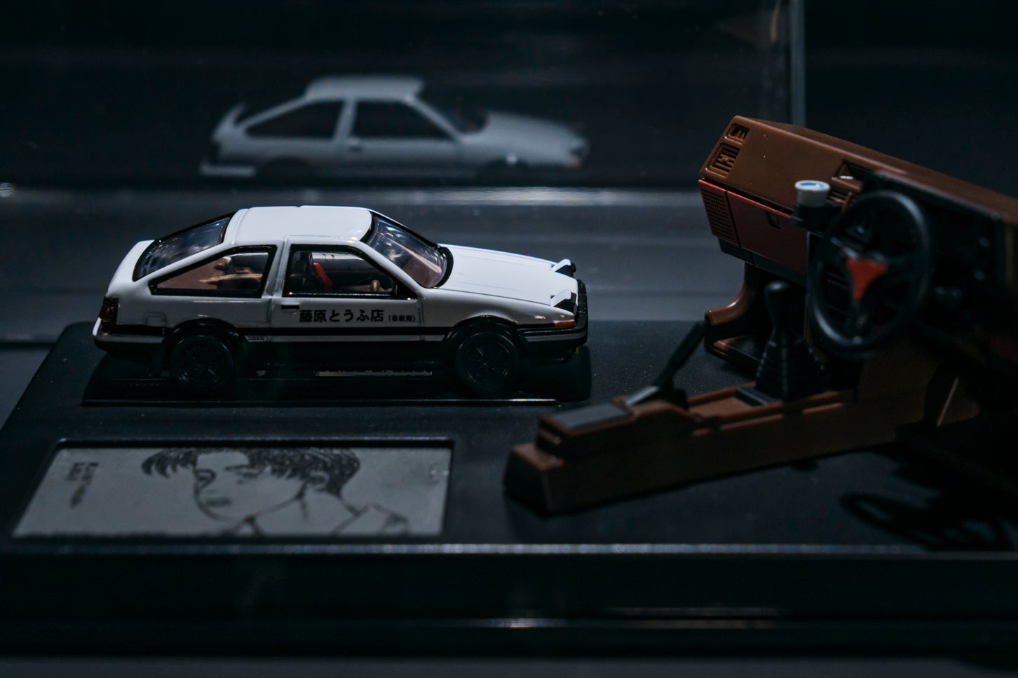 頭文字Dトミカブースの展示。