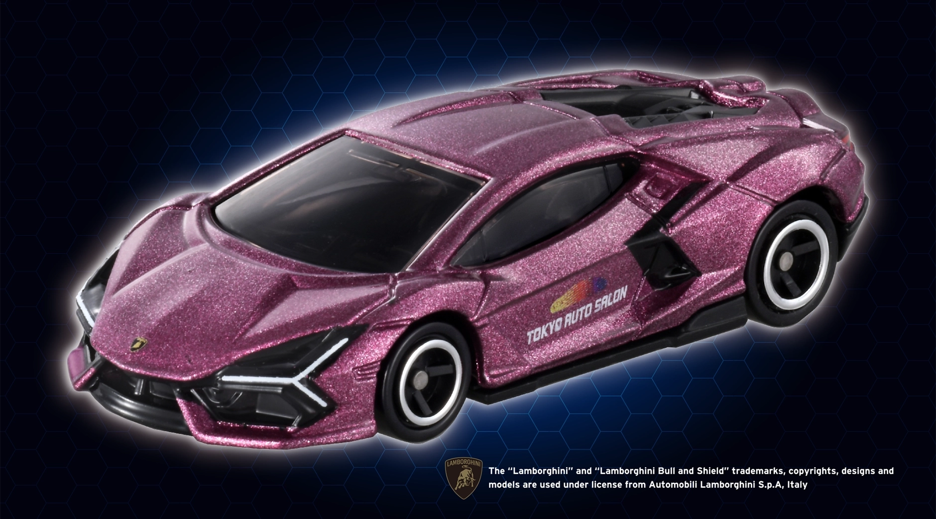 東京オートサロン開催記念トミカ ランボルギーニ レヴエルト。