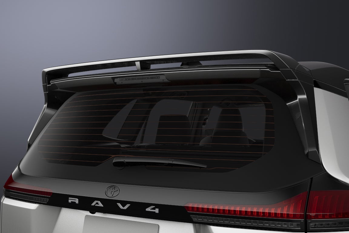 トヨタRAV4 GRスポーツ｜GR SPORT 専用リヤスポイラーウイング／リヤサイドスポイラー（ピアノブラック）