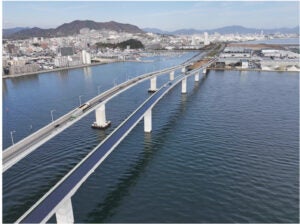 臨港道路廿日市草津線の五日市方面の様子