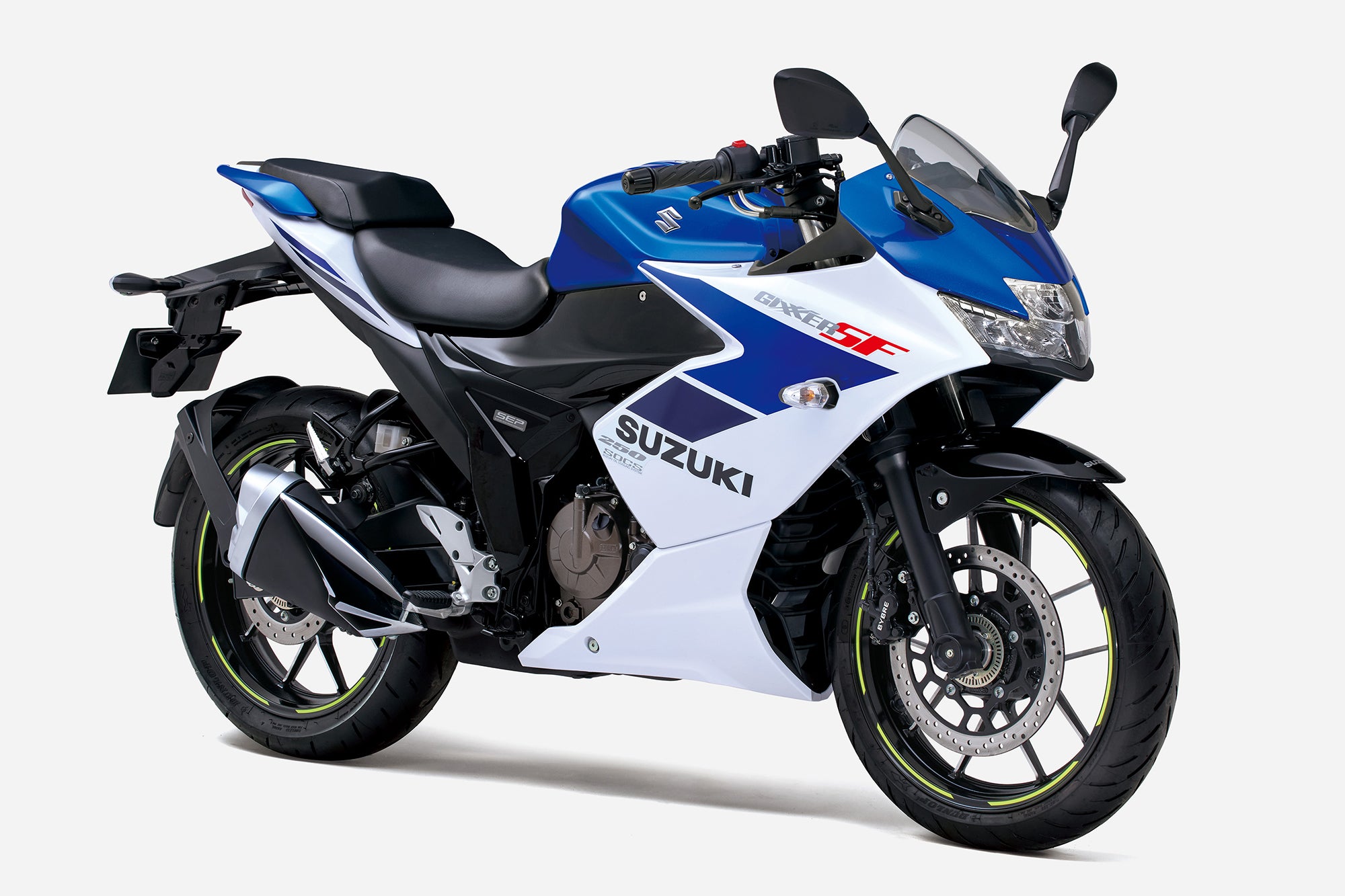 スズキ・ジクサーSF250｜カラー：トリトンブルーメタリック/パールグレッシャーホワイト