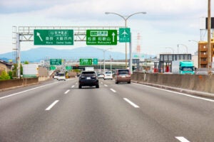 近畿自動車道の様子。