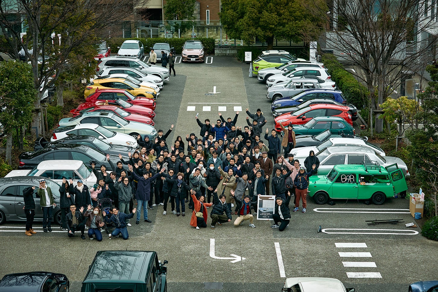 代官山蔦屋書店のテラスから集合写真！