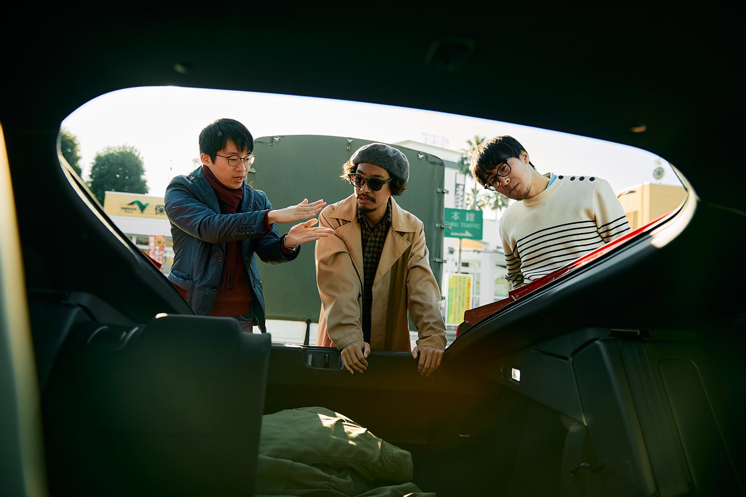 YCSのメンバー3名。左から甲野大輔（愛車：ホンダ S2000）、後藤和樹（愛車：いすゞ ピアッツァXE）、本田浩隆（愛車：シトロエン BX19TZi）