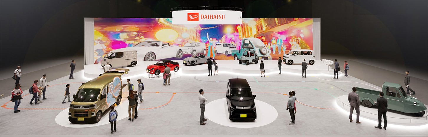 ジャパンモビリティショー2025におけるダイハツブースのレイアウト
