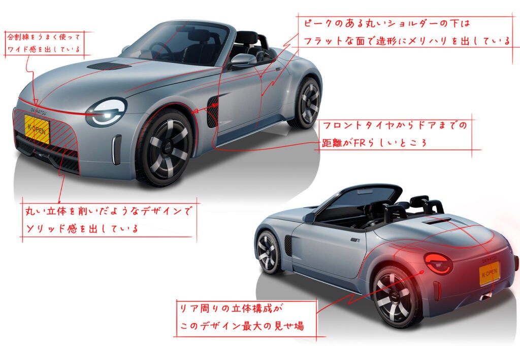 ダイハツのデザイン力が炸裂！ 期待の次期「コペン」、FRだからこそ