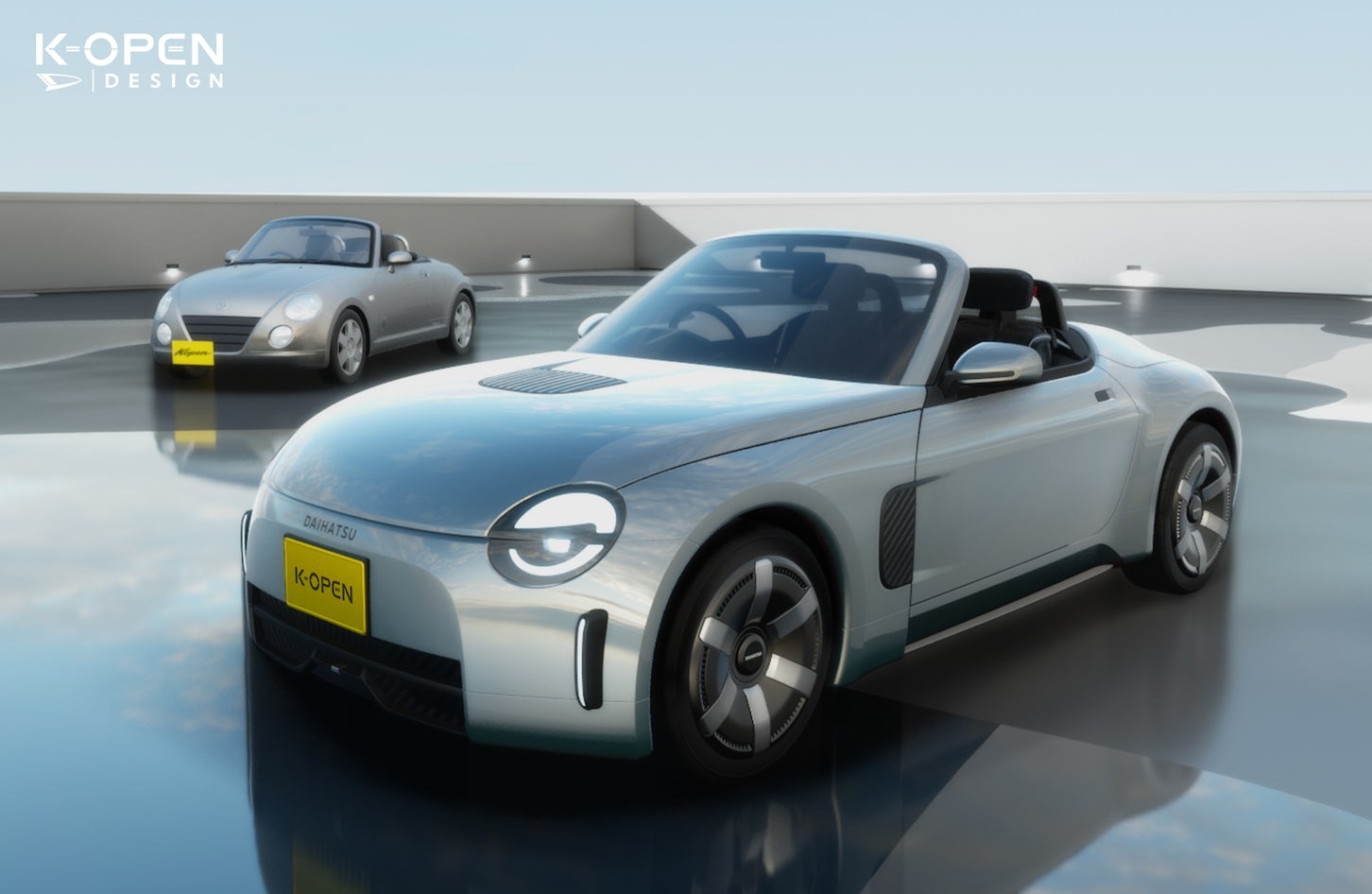 ダイハツが出展したコンセプトモデルのひとつ「K-OPEN」