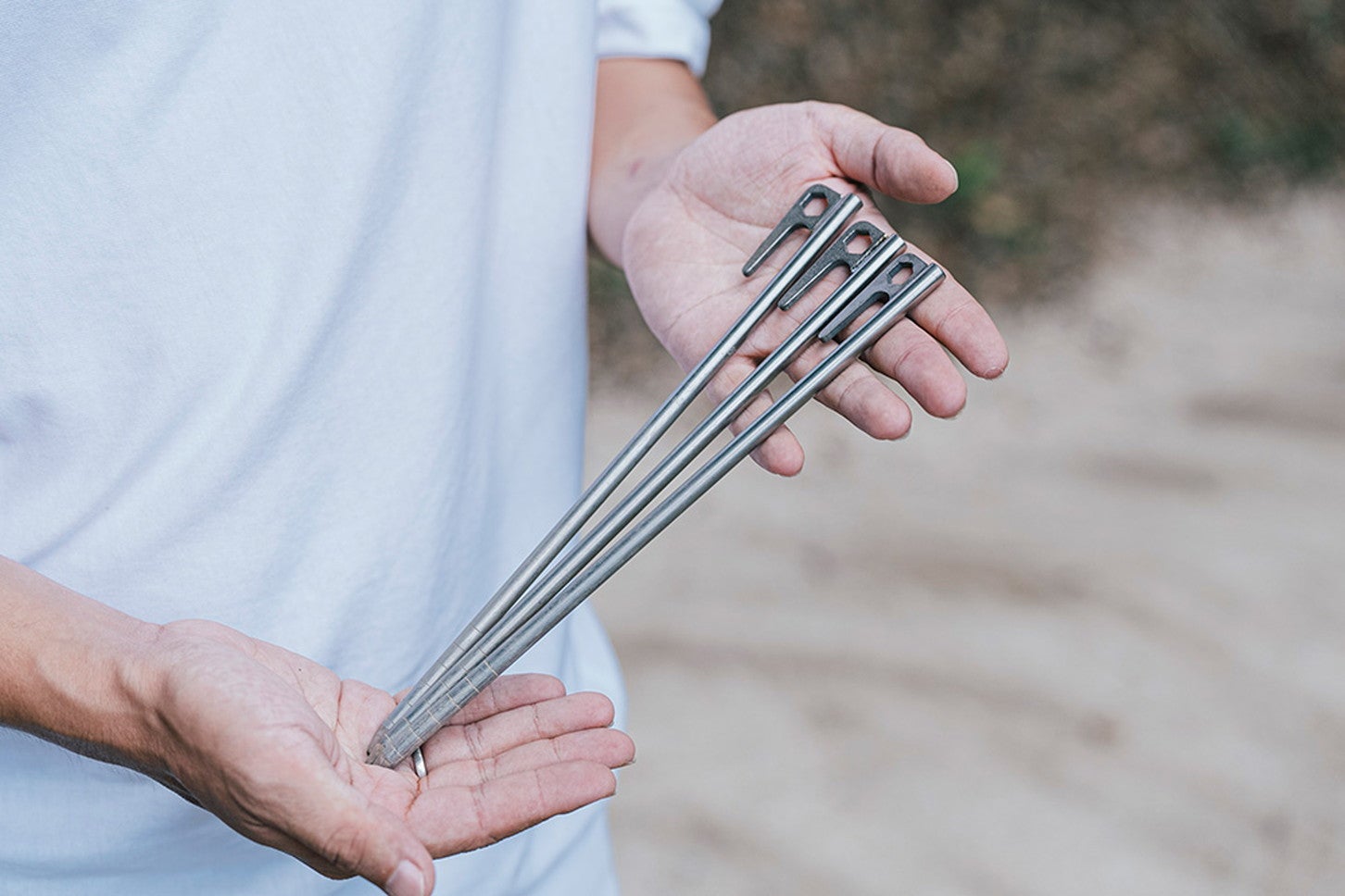 ワークマン チタン合金ペグ 25cm