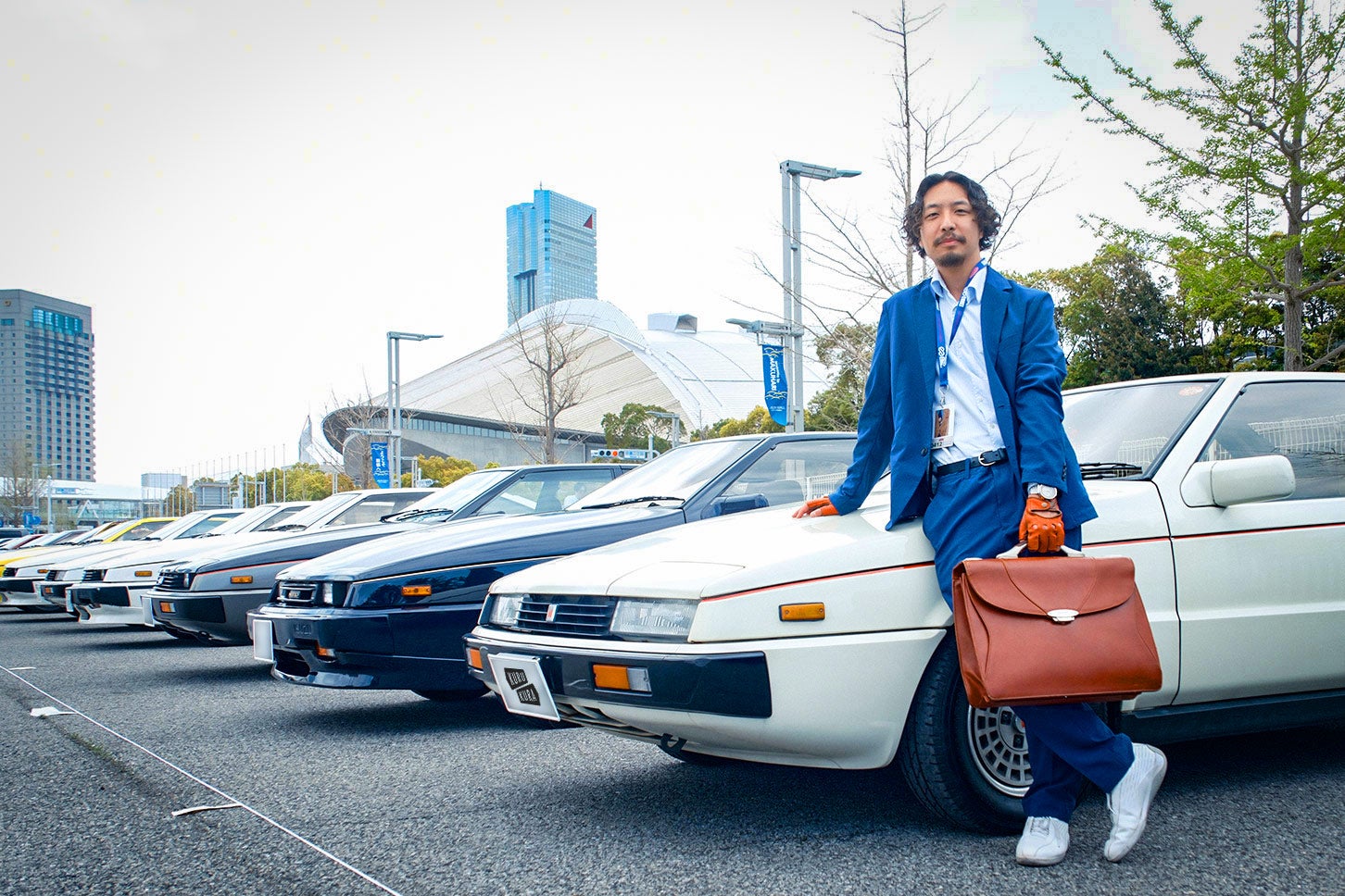 後藤和樹氏と愛車のいすゞ ピアッツァXE（1983年式） 写真＝KURU KURA編集部