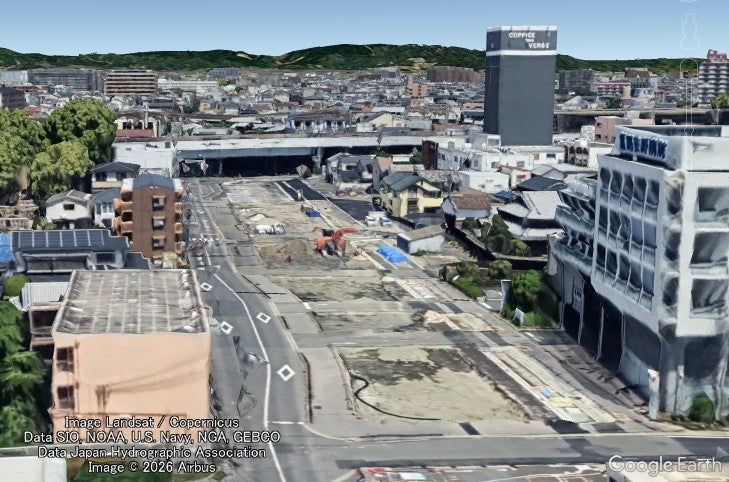 門真市内で整備中の都市計画道路「寝屋川大東線」