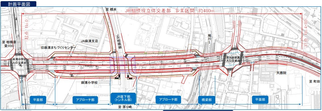 相模原愛川ICから伸びる「相模原町田線」の改良事業。