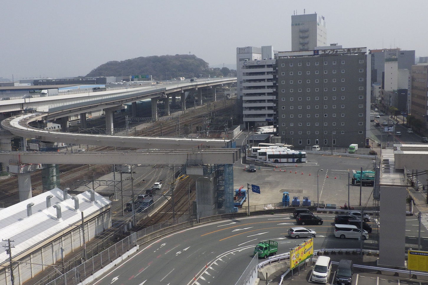 黒崎バイパス「黒崎西ランプ」の様子。2025年4月時点。