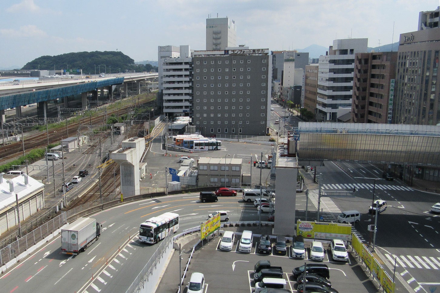 黒崎バイパス「黒崎西ランプ」の様子。2024年6月時点。