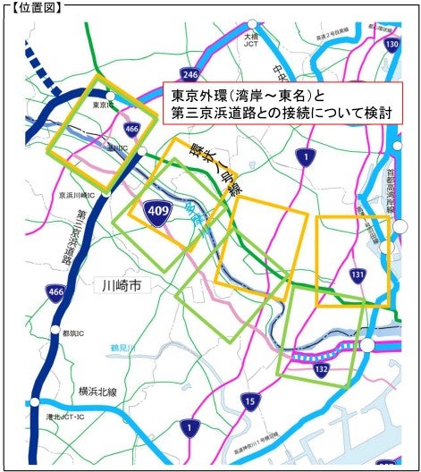 外環道「東名～湾岸」工区の次なる検討課題は、第三京浜との接続だ。