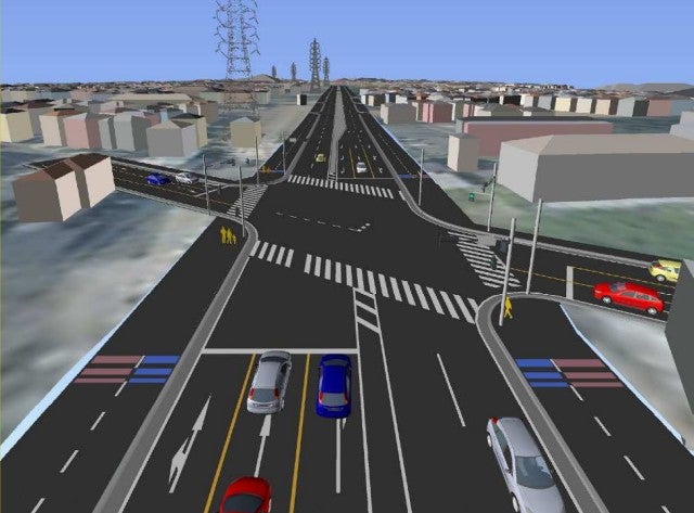 第二産業道路の延伸区間「平塚工区」の完成イメージ