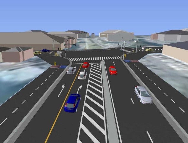 第二産業道路の延伸区間「平塚工区」の完成イメージ