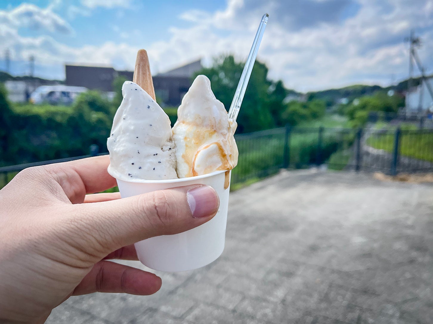 「ミルクアイスMO－MO」は、八王子市内の牧場「金子ミルクファーム」の搾りたて牛乳を使ったアイスクリーム店。濃厚なミルクソフトクリームや季節限定ジェラートが人気です。