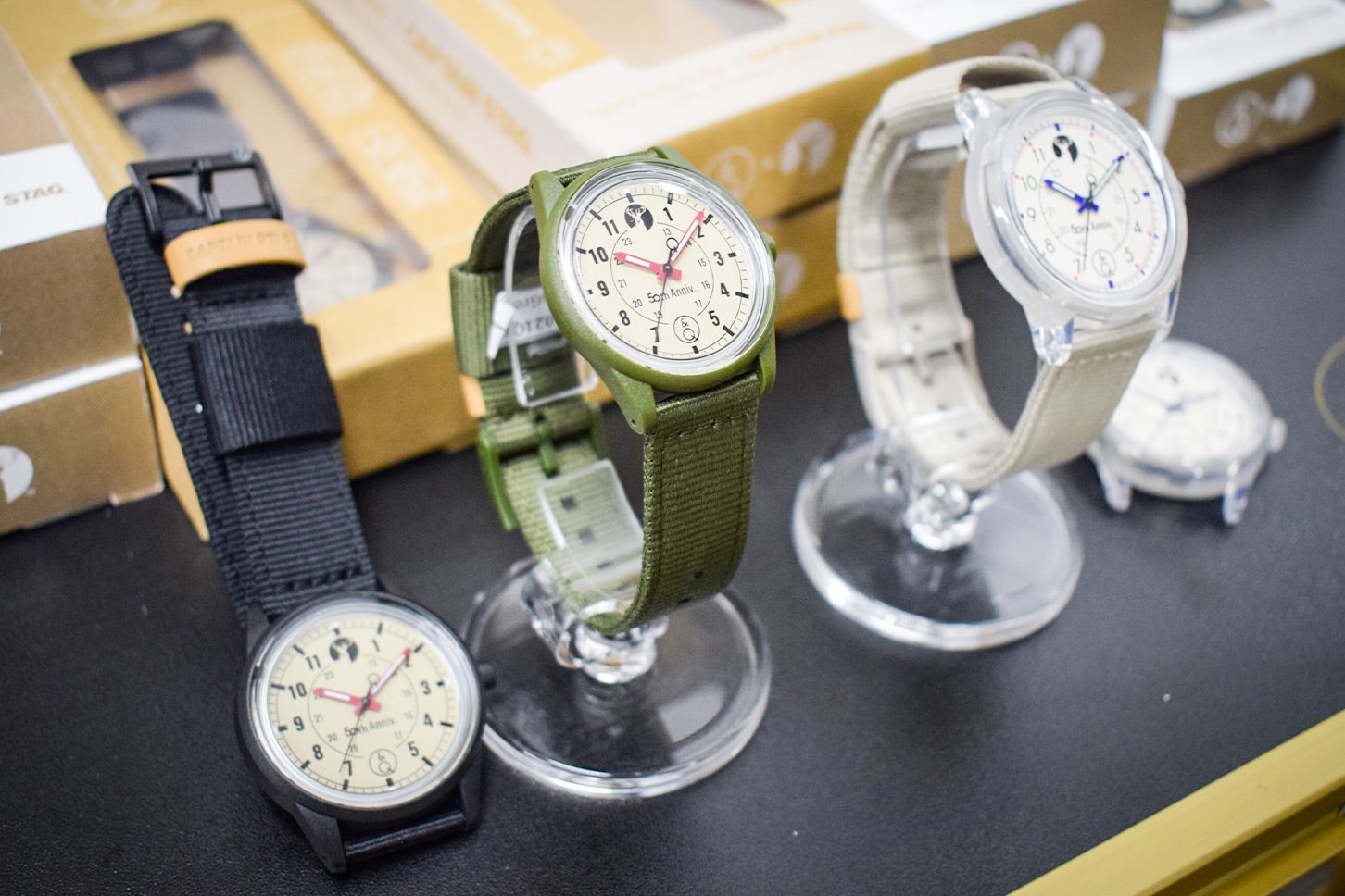 「Q&Q Smile Solar×CAPTAIN STAG 50th Watch」税込7480円