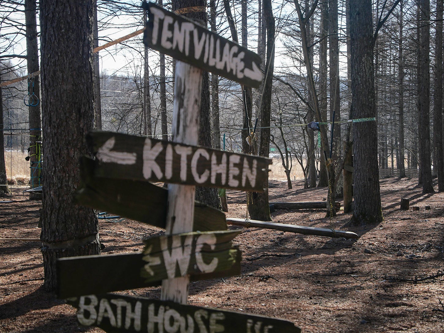 群馬県北軽井沢にある「outside BASE」内の様子