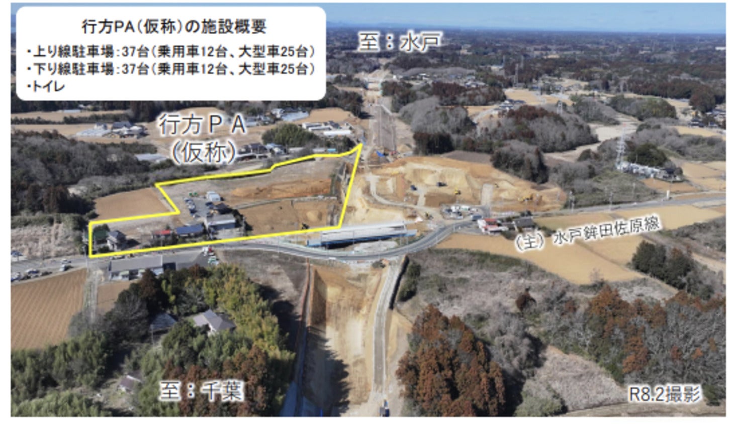 行方PA（仮称）の施設概要